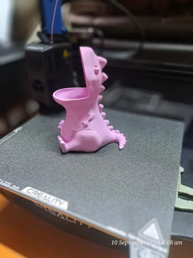Chubby Dinosaur T-Rex Dino Pencil Holder-0