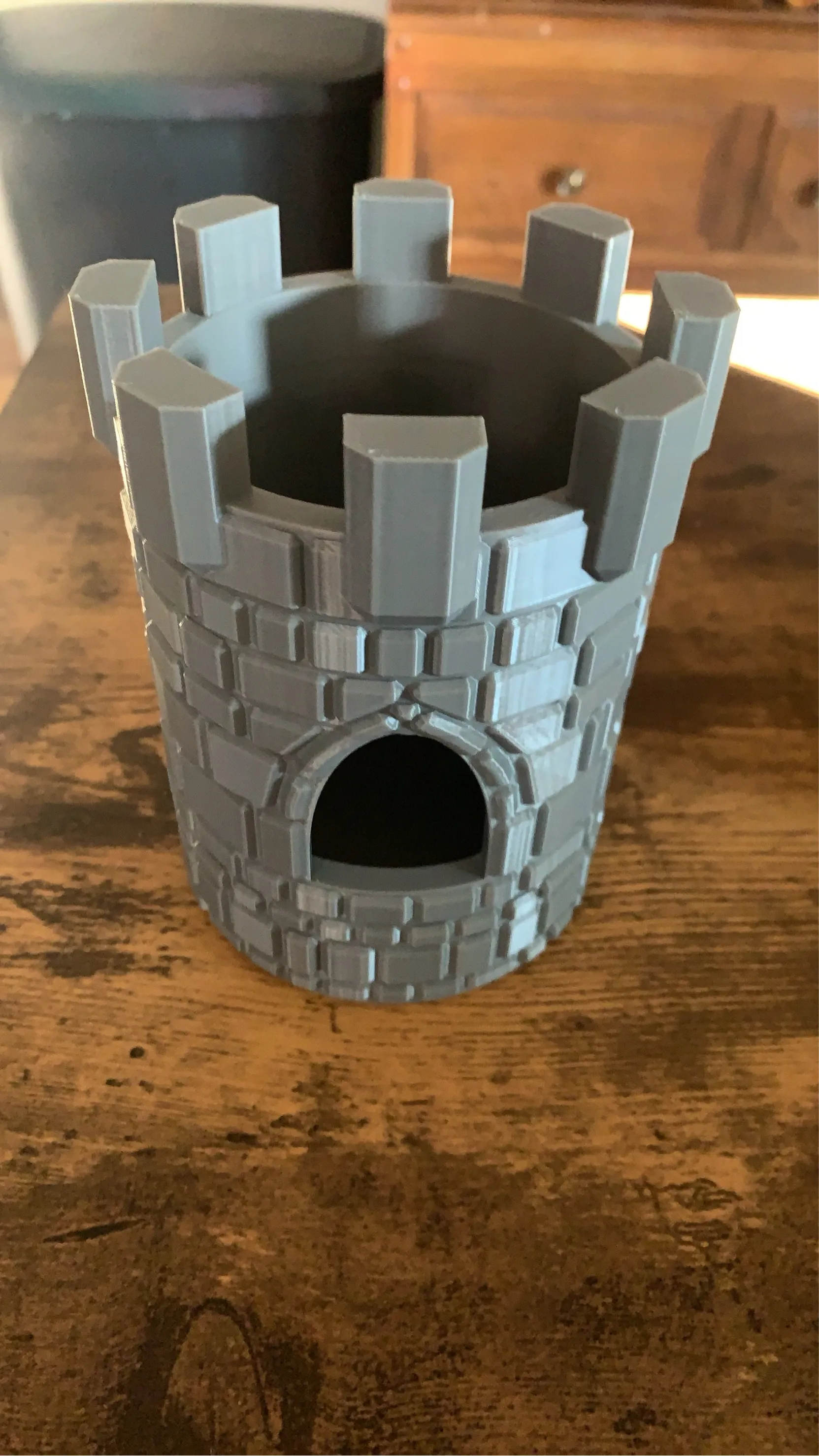 pencil holder castle desk organizer cool idea-1