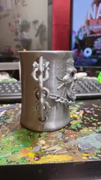 Iron Maiden inspired cup holder-4