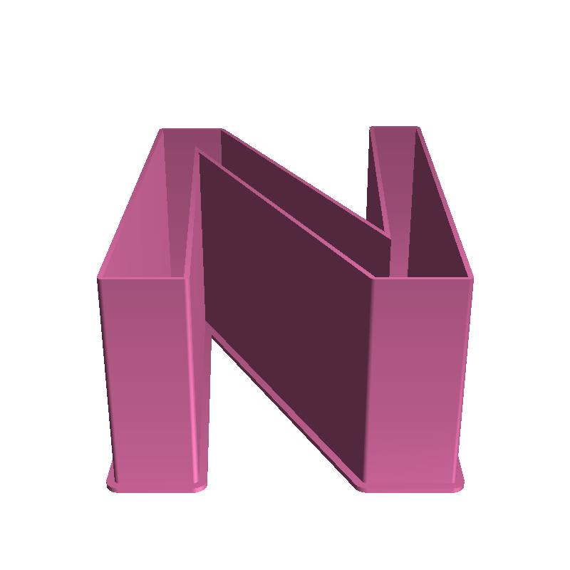LATIN CAPITAL LETTER N, nestable box (v1)