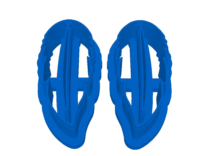 Coupeur de pâte polymère pour boucles d'oreilles en saule