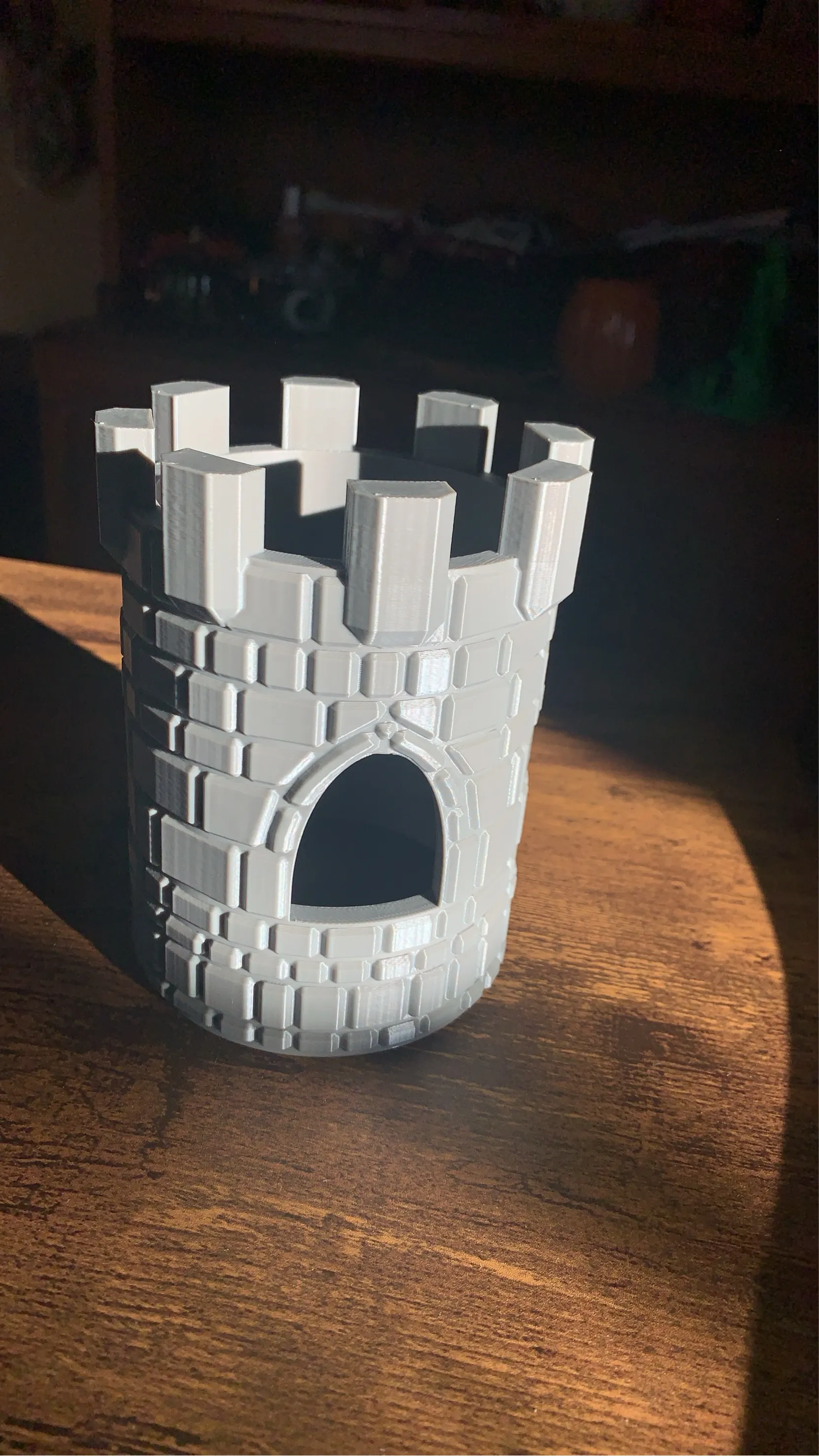 pencil holder castle desk organizer cool idea-0