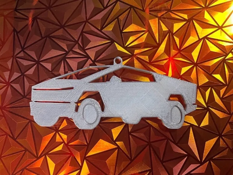 Cyber Truck Keychain
