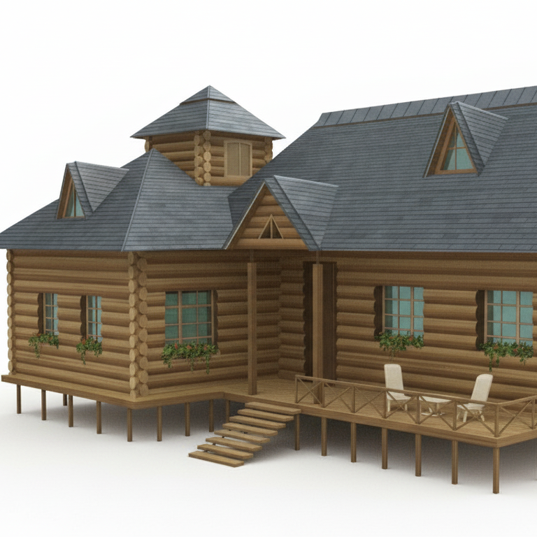 Kirito and Asuna's house on the 22nd floor in "Sword Art Onl