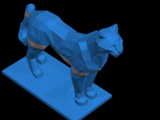 low poly puma-0