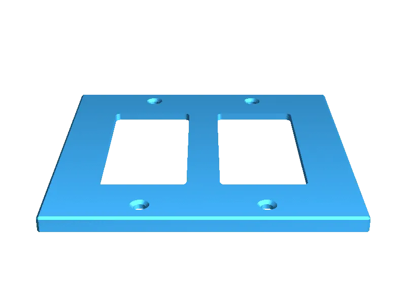 2 Gang Rocker Switch Plate