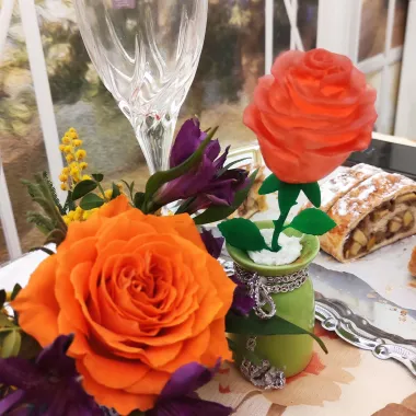Rose Flower 3D Model for 3D Printing-0