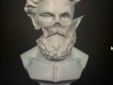 Classic Head Split Bust/Trophy-5
