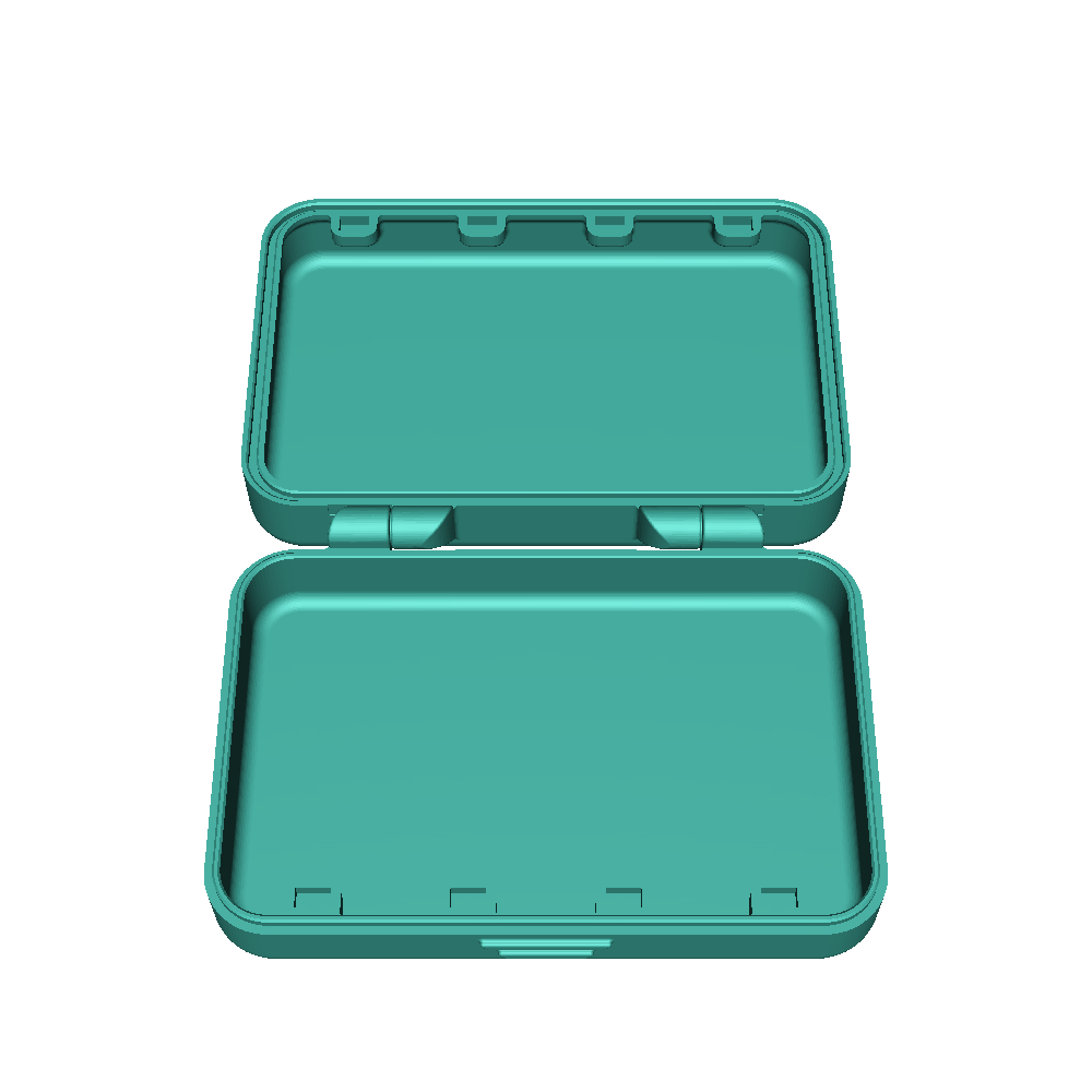 Box with clip or magnetic lock, different versions