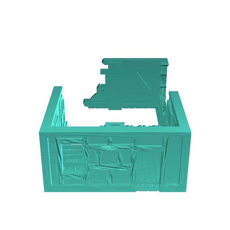 Other STL Download - Ruined command post with sandbags and radio (7 ...