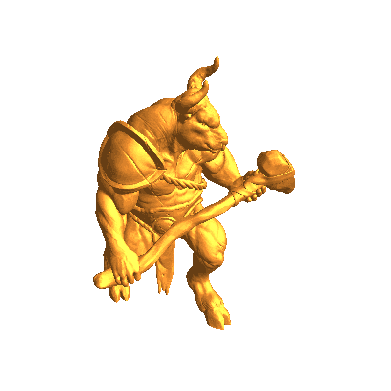 Minotaur - Tabletop Miniature (Pre-Supported STL)
