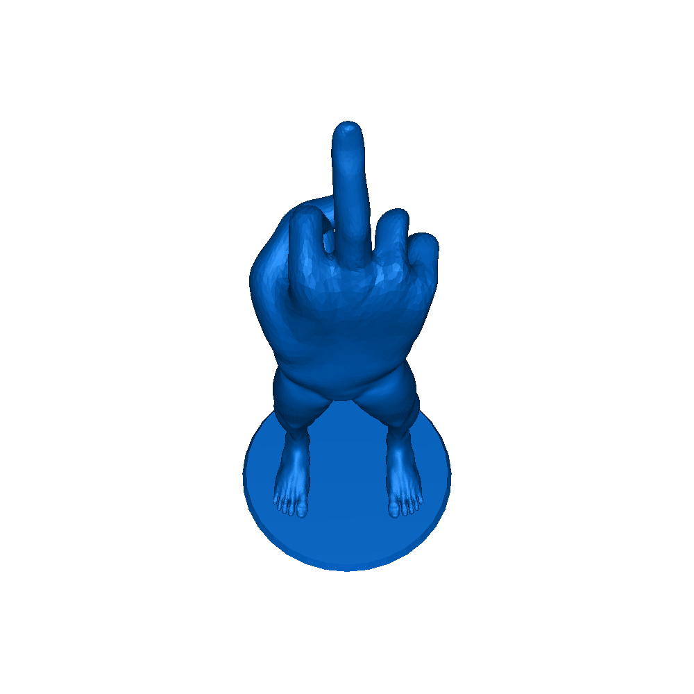 middle finger man