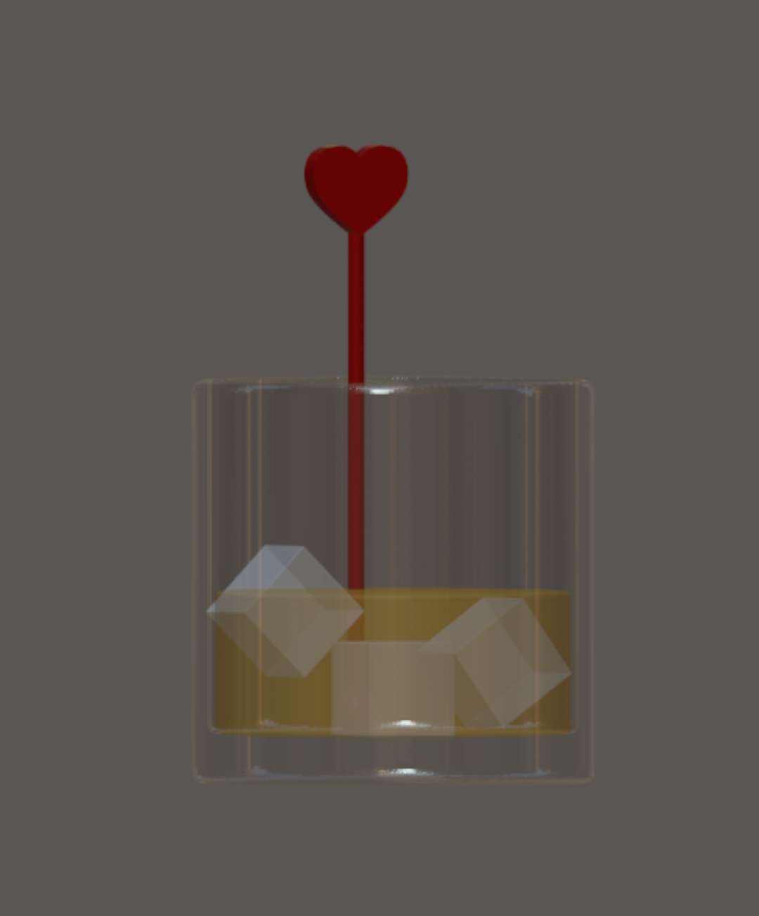 heart ❤️ drink 🍻 stirrer