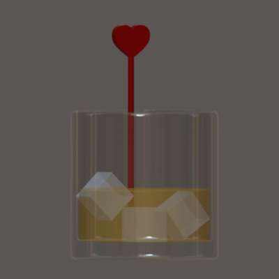 heart ❤️ drink 🍻 stirrer