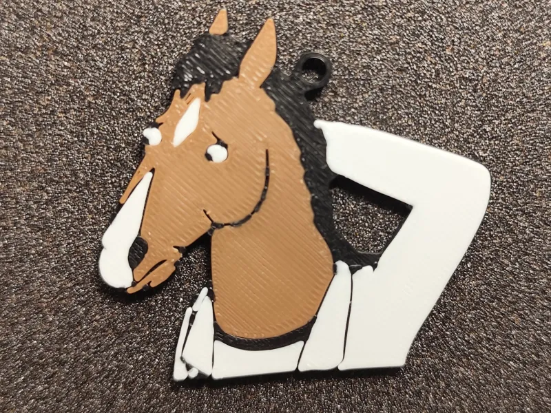 Horse keychain fanart