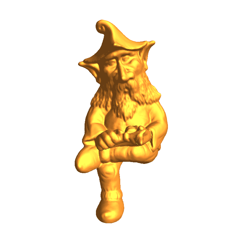 Seated Gnome Upon a Stump