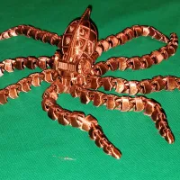 Flexi Steampunk Octopus Long Tentacles (Spiral, Articulated-4