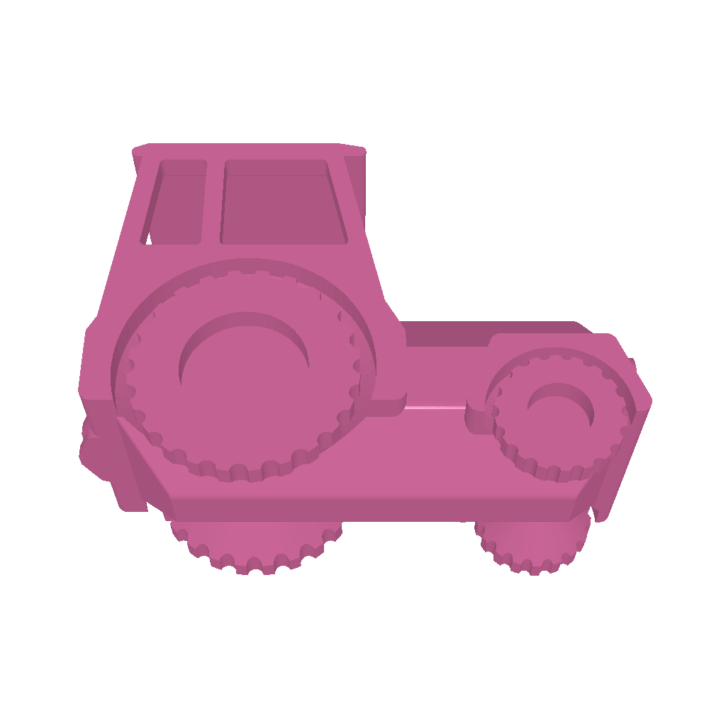 tractor with free wheels