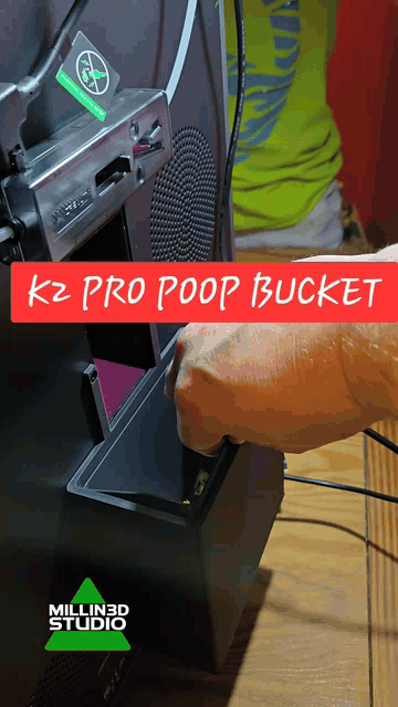 K2 PRO ONLY!!! Poop Bucket chute 2 different sizes n sleeves