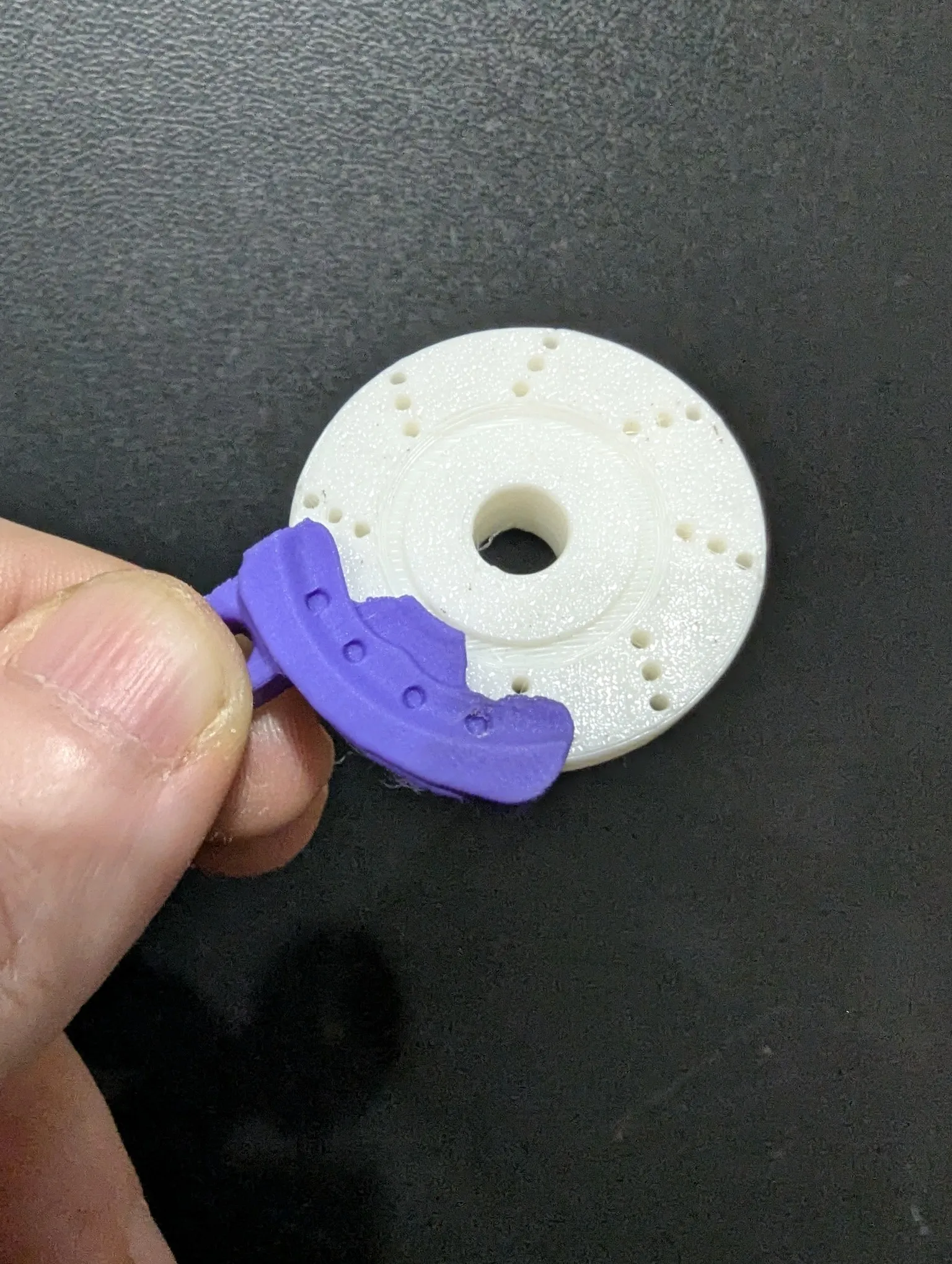 Rotating brake disc keychain-2