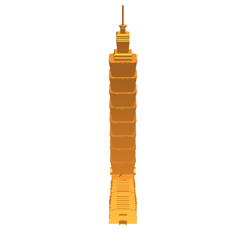 3D Printed Taipei 101