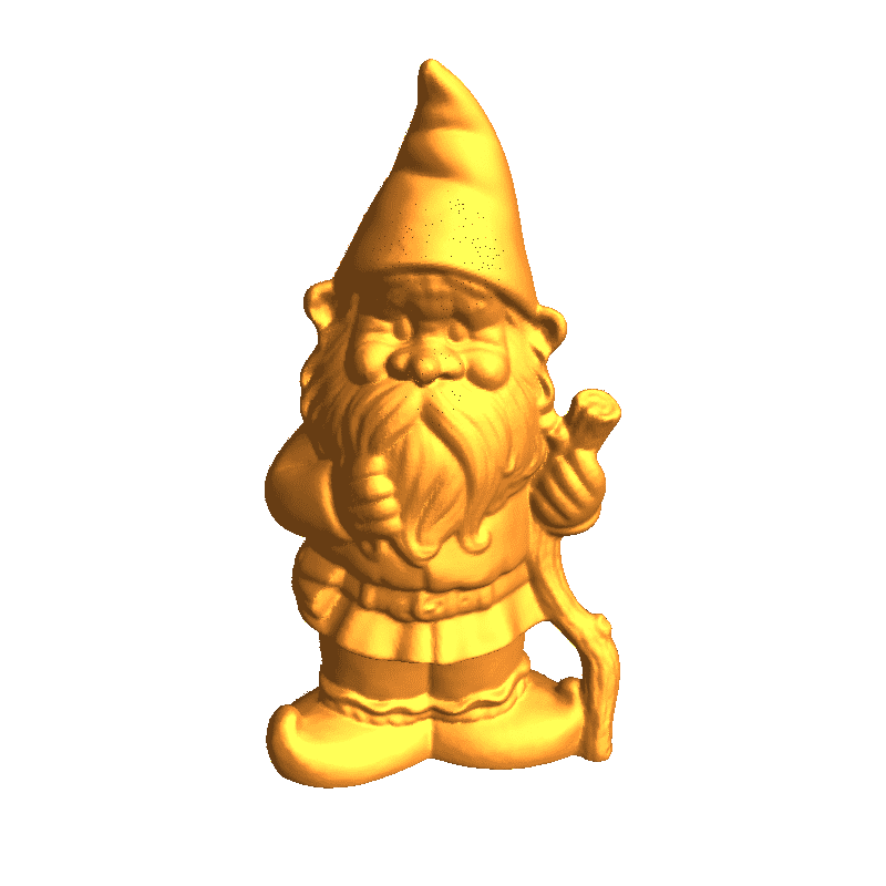 Garden gnome With a Walking Stick