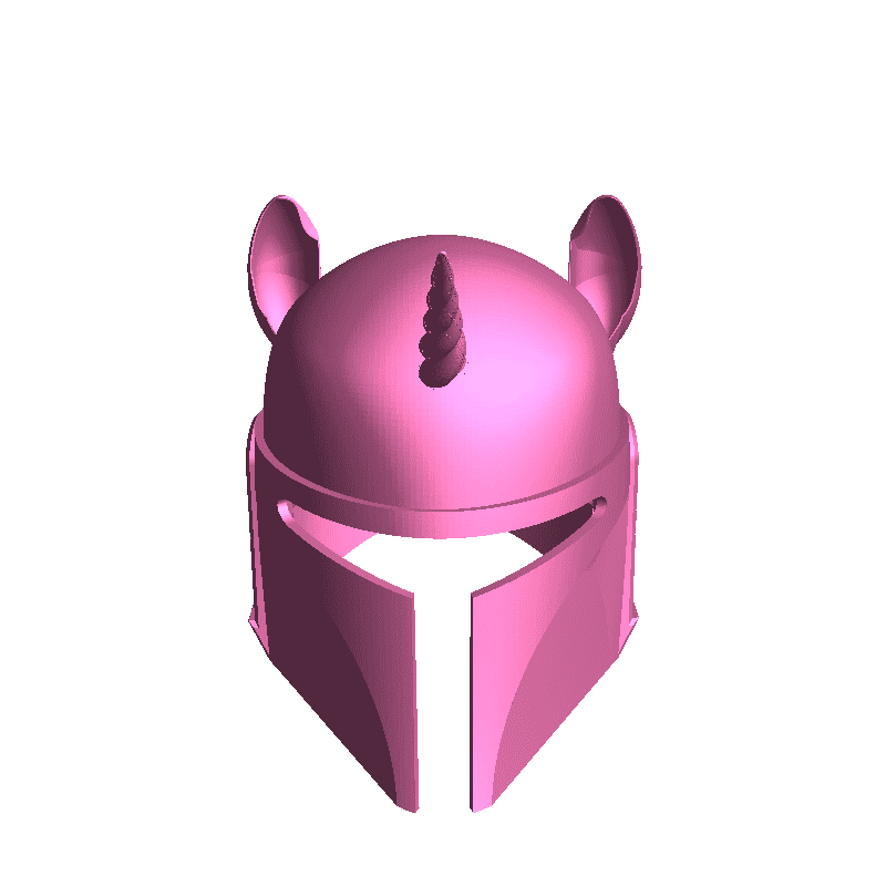 Unicorn Mandalorian Helmet