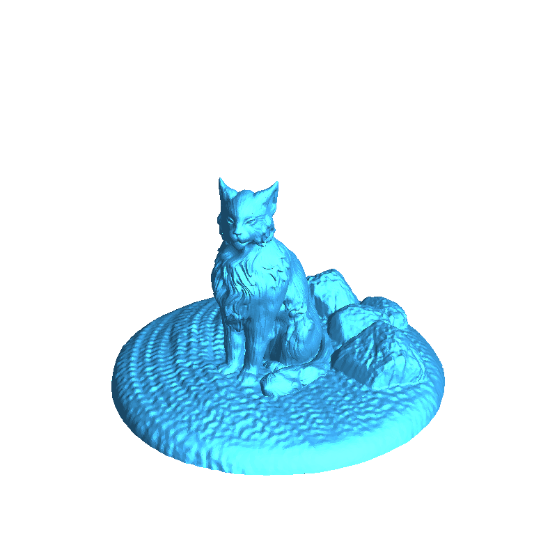 Cat Statue 3D model 3D printable