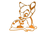 a silhouette of Faline-0