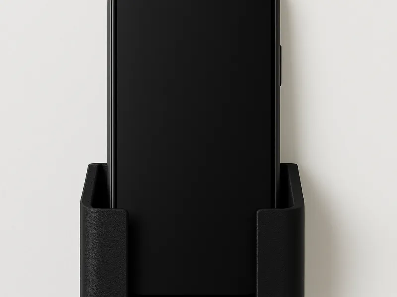 Wall-Mounted Smartphone Holder – Minimalist 3D Printable Doc