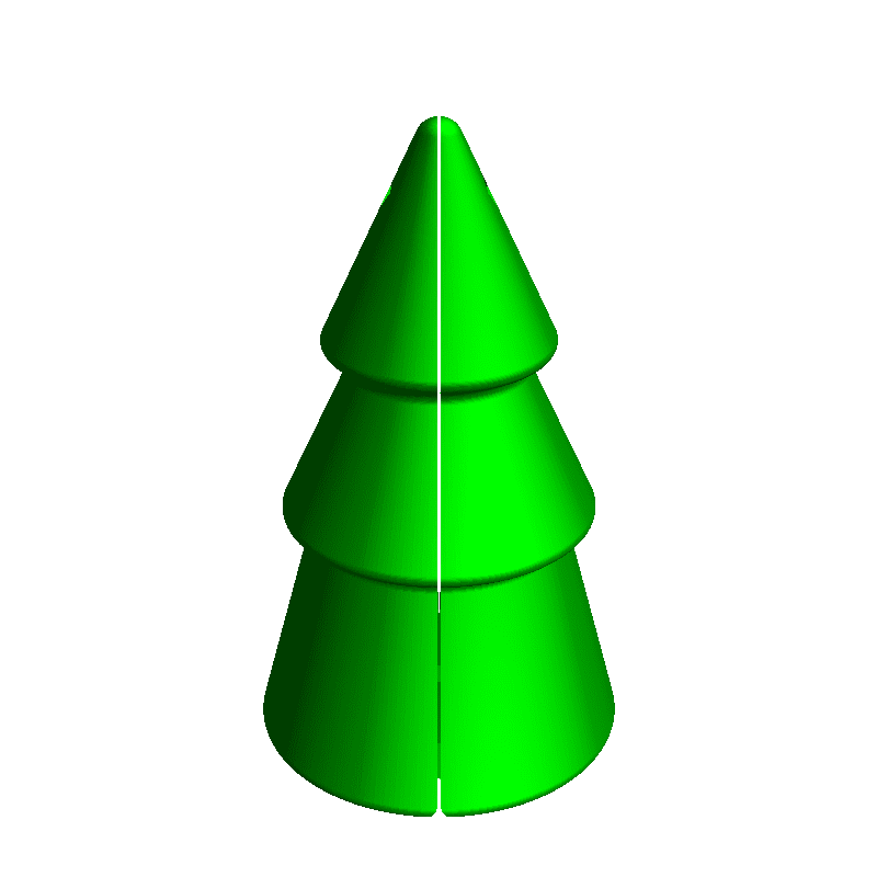 Surprise Inside Xmas Tree Ornament (Print-in-Place TEMPLATE)