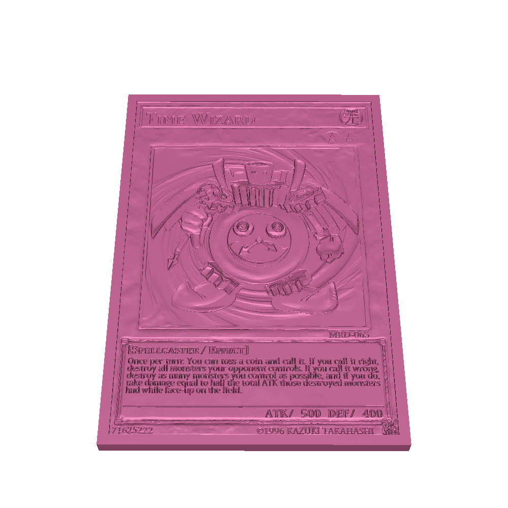 Time wizardYugioh card 3D models download Creality Cloud
