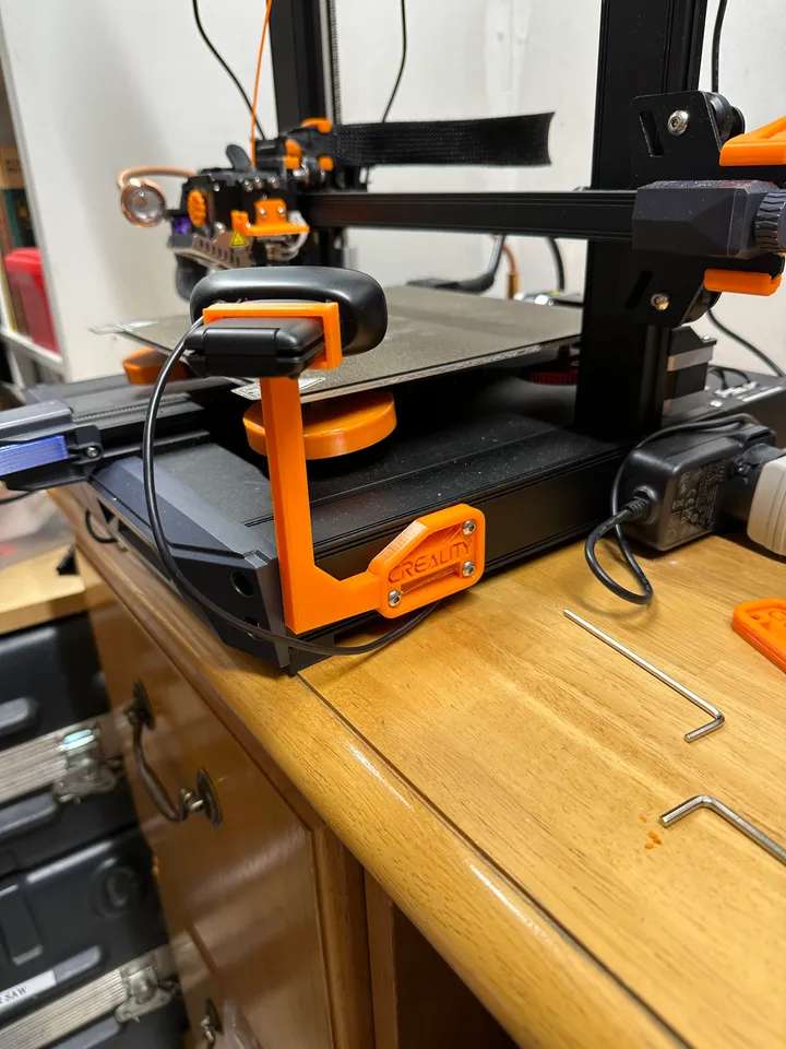 Logitech C270 Ender 3 S1 (Pro) Dokunmatik Yüzey Silme Braketi Montajı