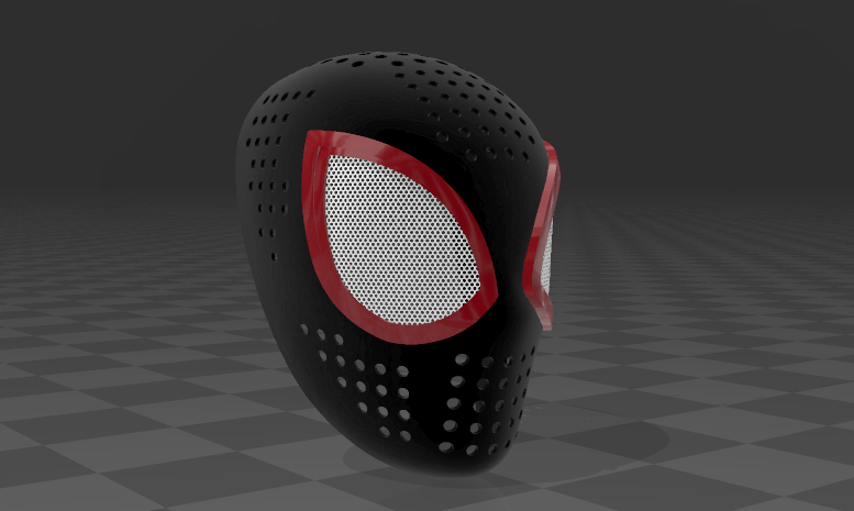 HIGHLY ACCURATE Spider Man Miles Morales PS4 PS5 Faceshell 3D model 3D  printable