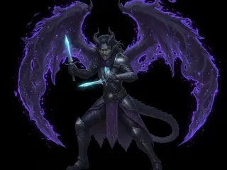 DnD Rogue Shadar Kai - Tiefling 