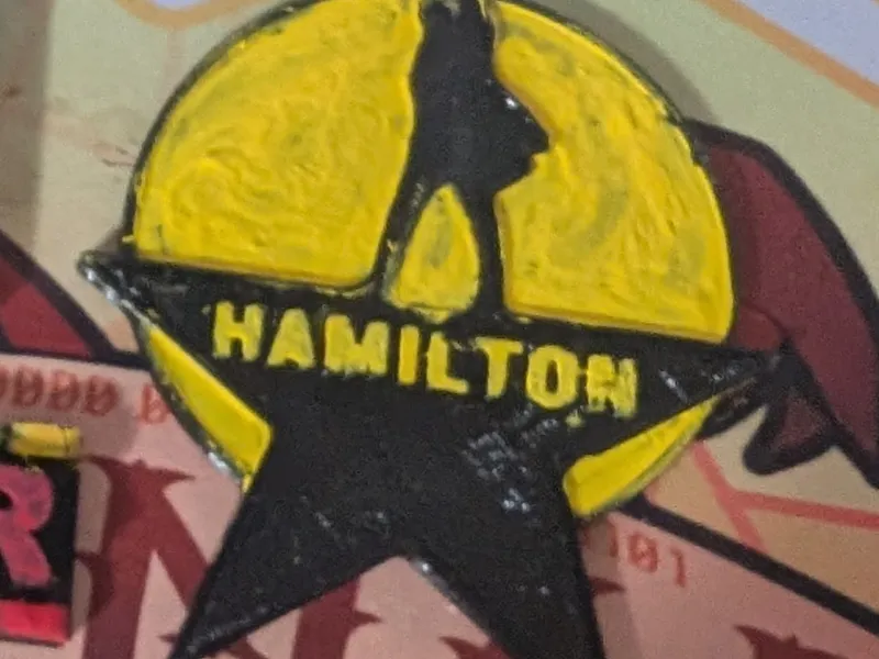 Hamilton the musical keychain 