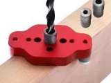 wood dowel hole drilling guide jig-3