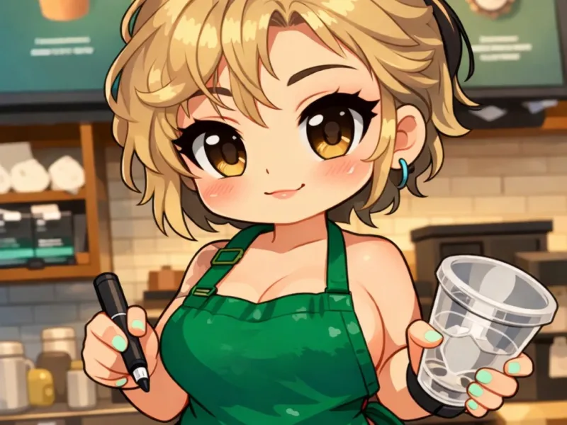 Busty Barista
