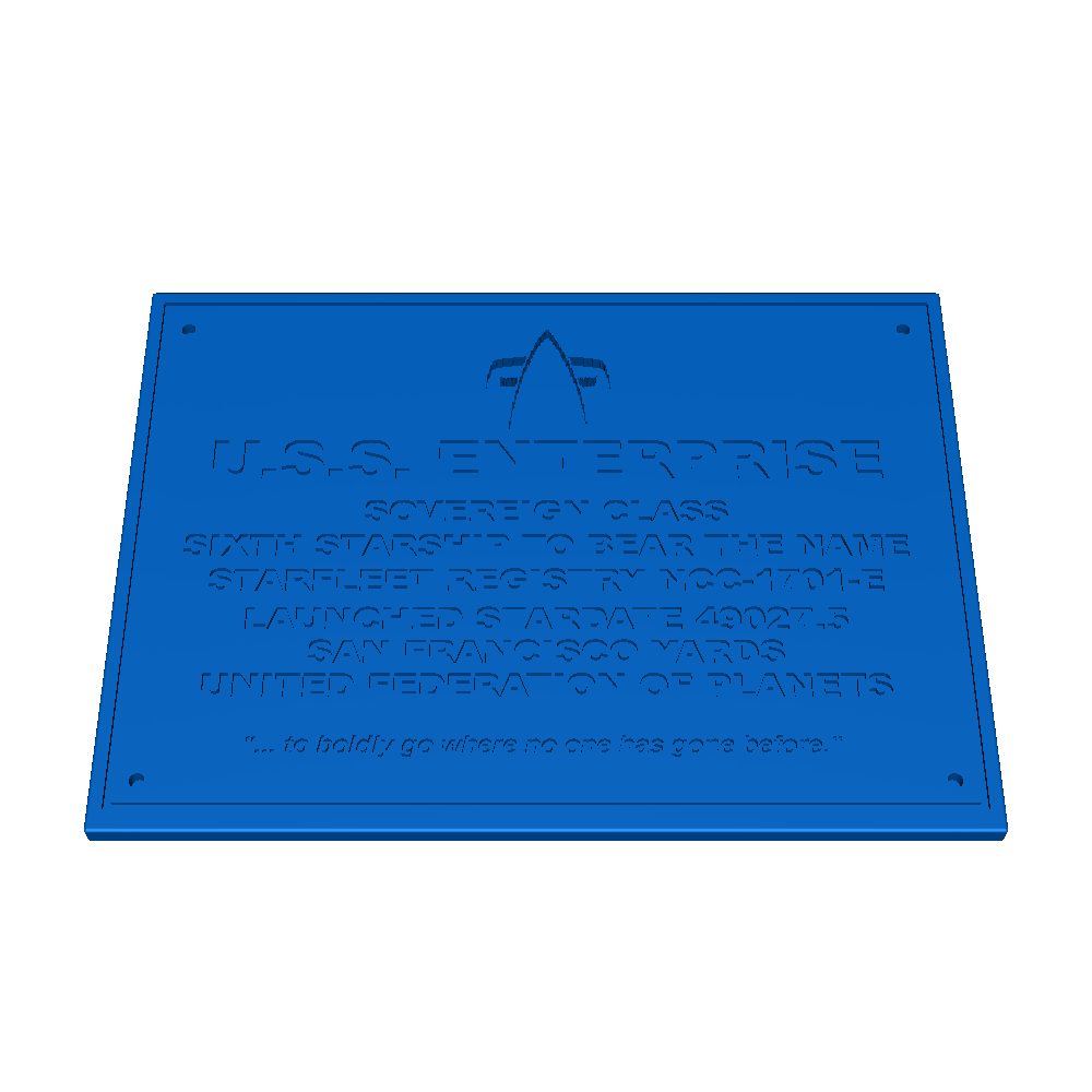 enterprise plaque 