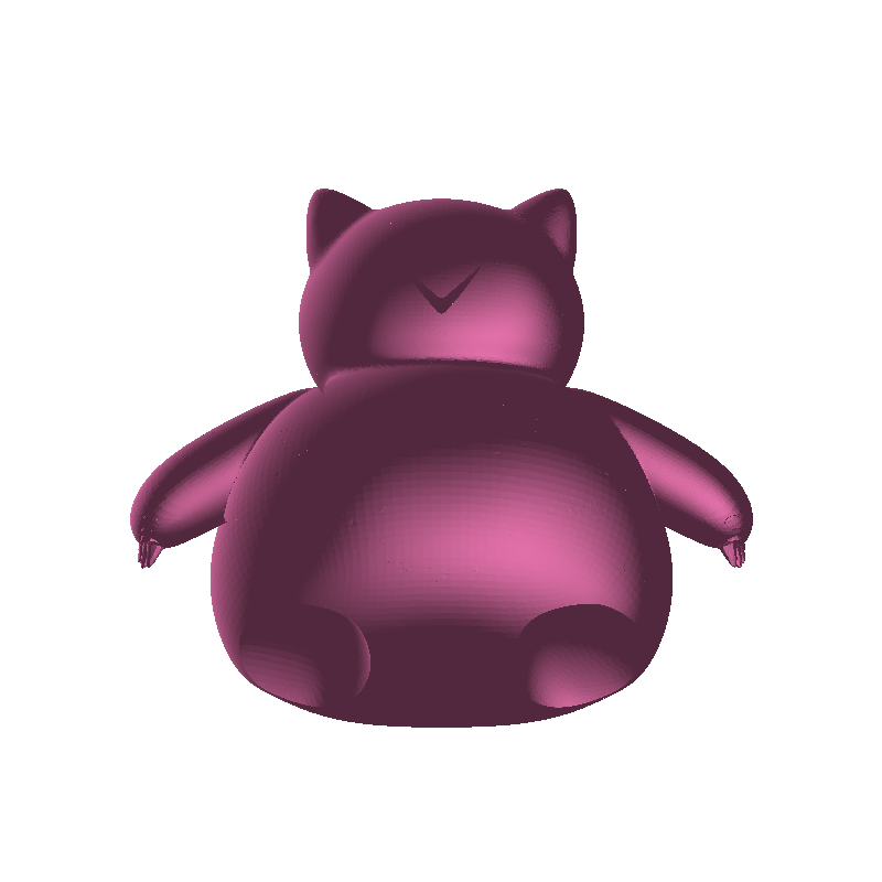 Snorlax Pokemon Heykeli Fan Art