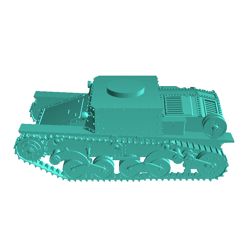 Fiat-Ansaldo L6-40 Italian light tank - miniatures warhammer | 3D ...