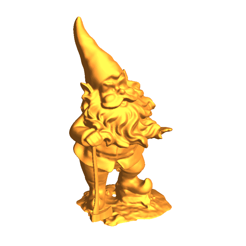 Gnome Standing with Axe