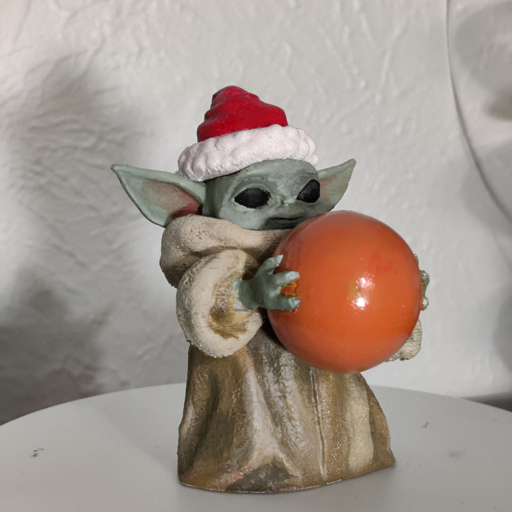 Baby Yoda Christmas Ornament 3D models download Creality Cloud