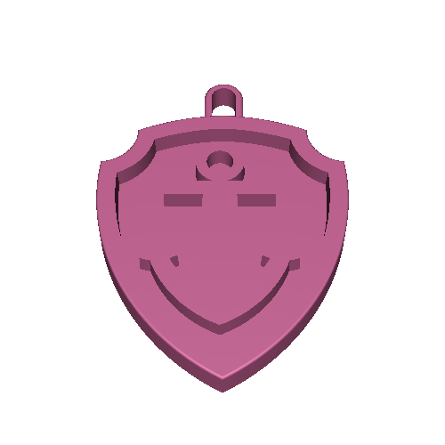 Paw patrol badge key rings (not mine) 3D models download Creality Cloud