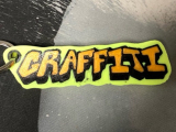 graffiti multicolour keychain-0