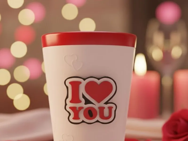Themenglas "i love you"