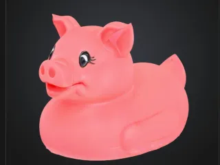 Pig Rubber Duck 