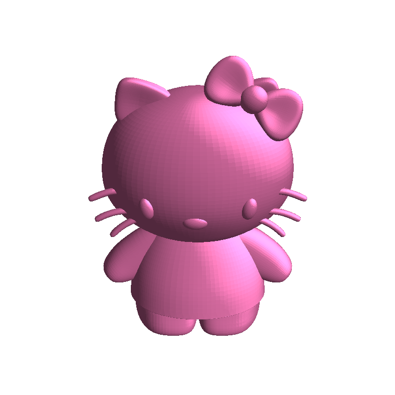 Hello Kitty 3D models download Creality Cloud