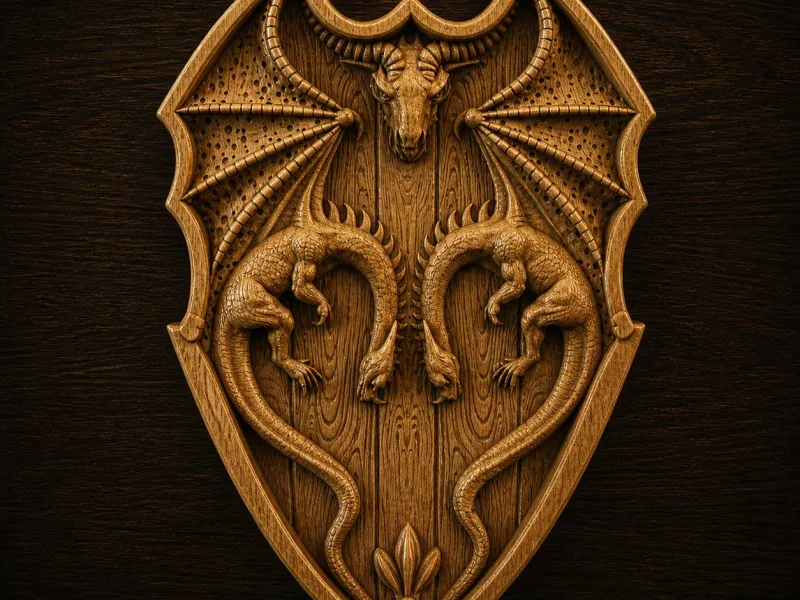 Shield with Dragons