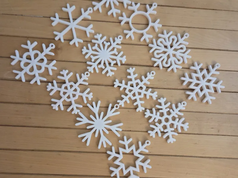 Conjunto de copos de nieve v1